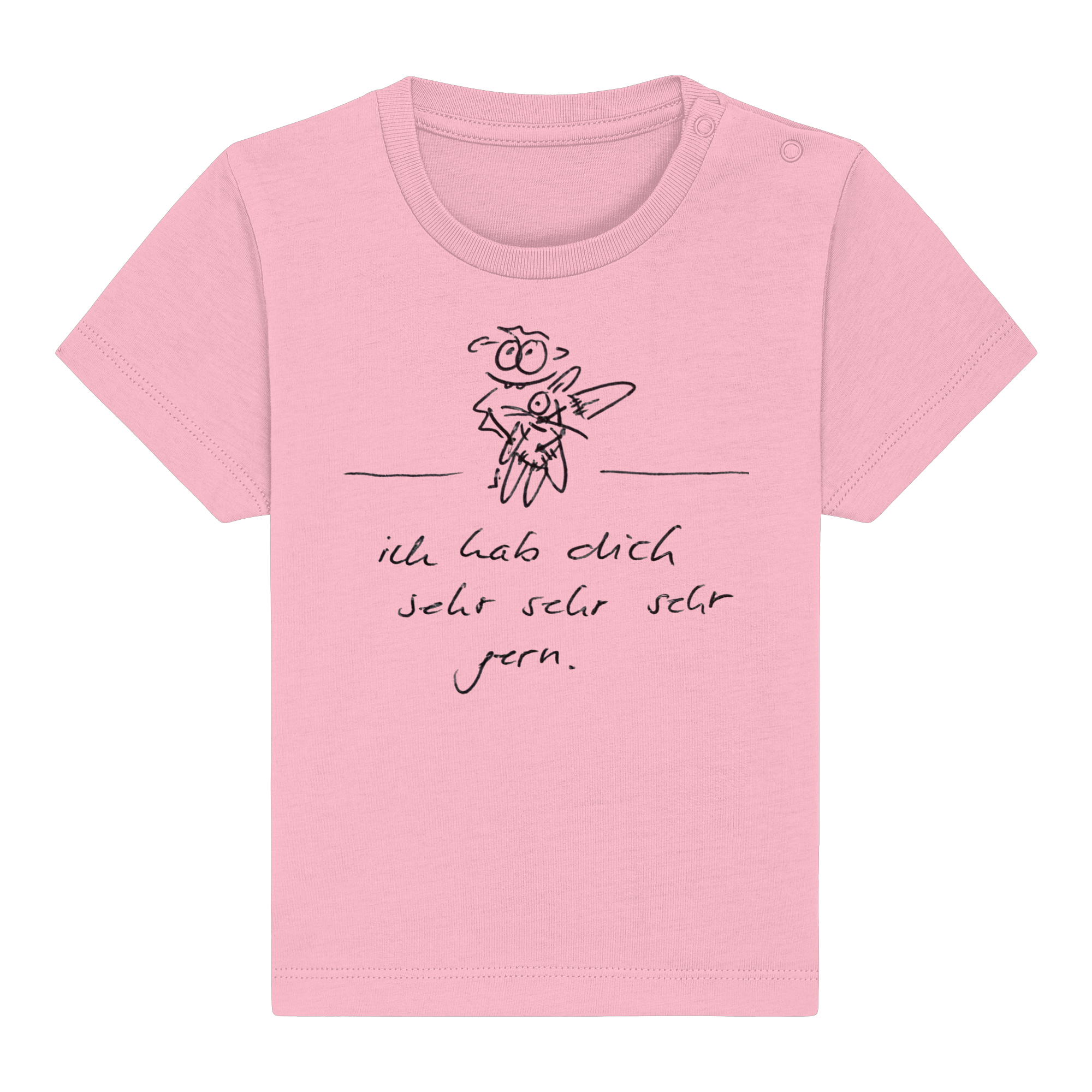 ICH HAB DICH SEHR SEHR SEHR GERN - Baby Organic Shirt