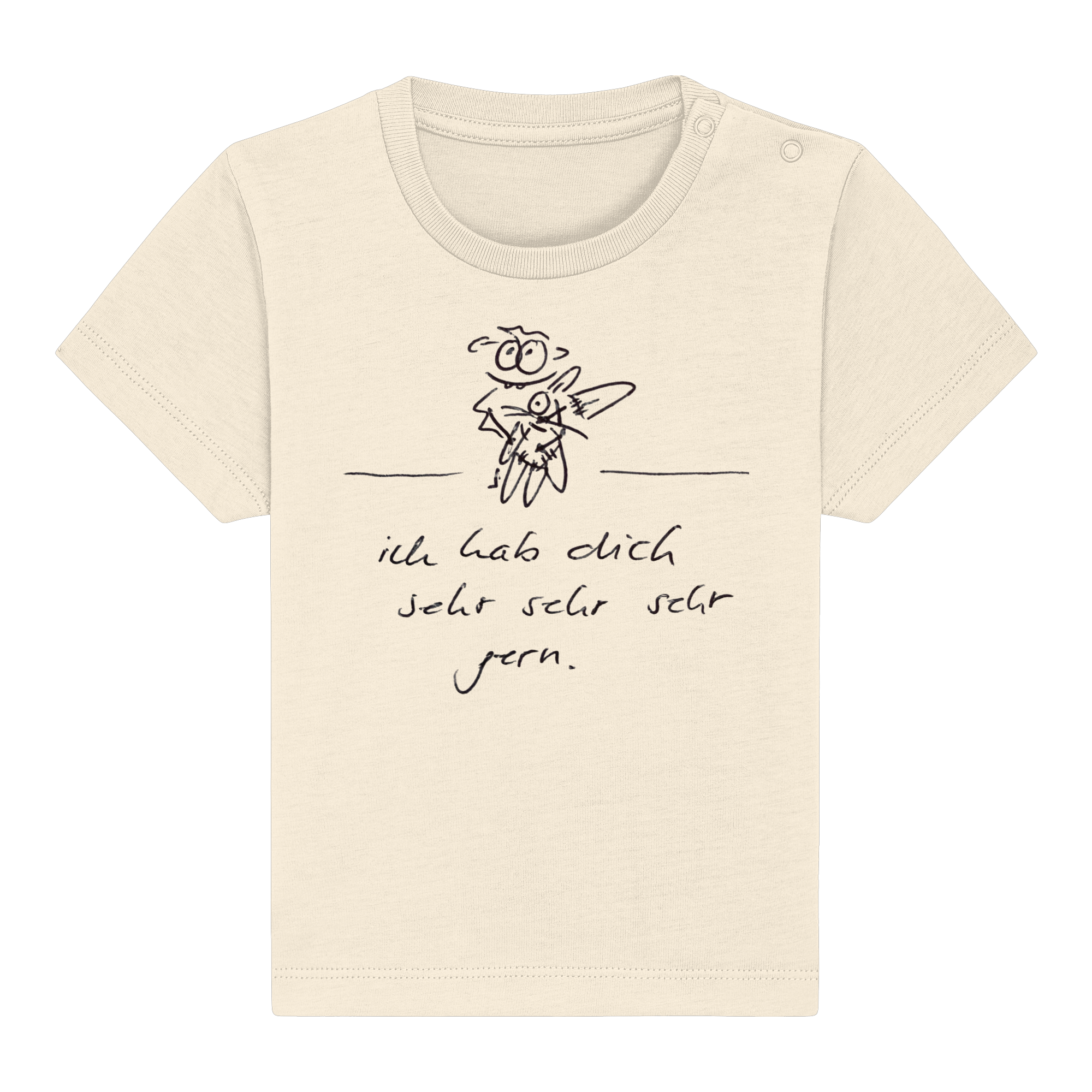 ICH HAB DICH SEHR SEHR SEHR GERN - Baby Organic Shirt