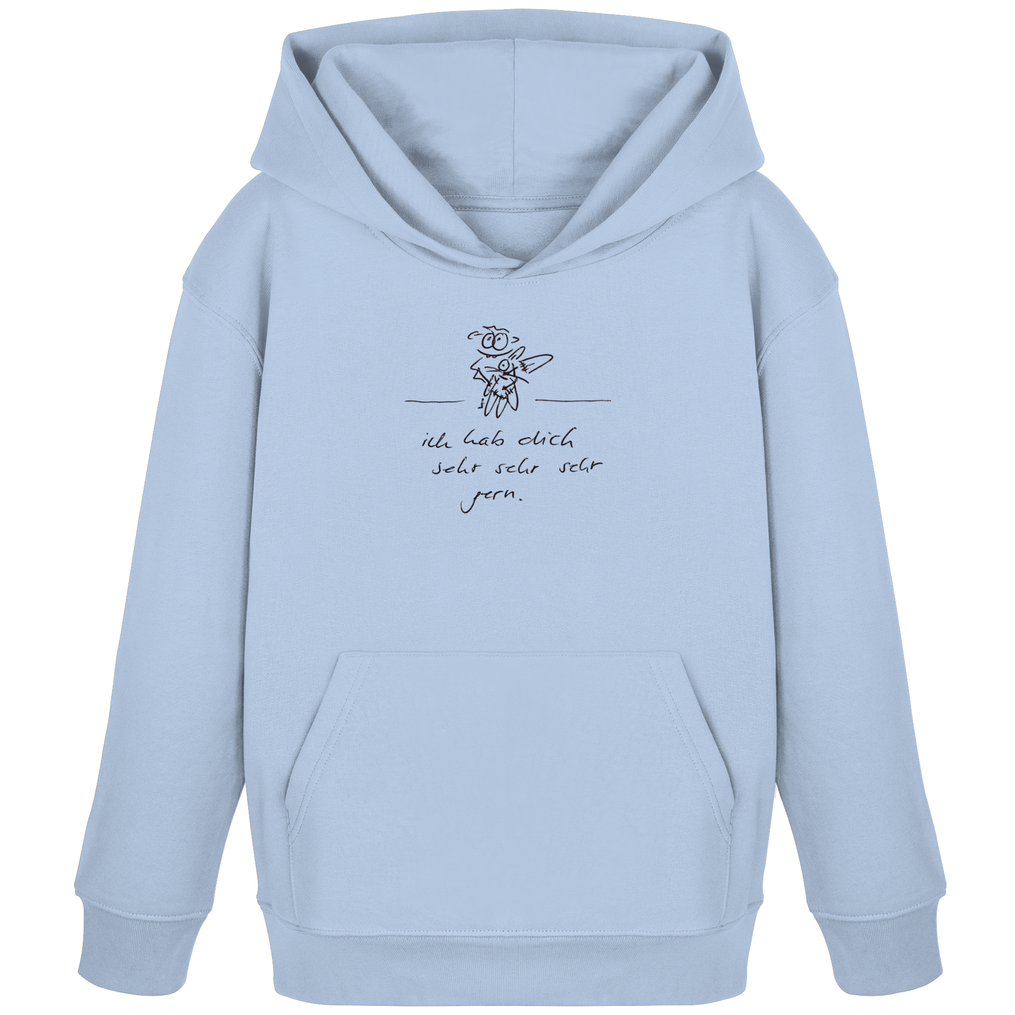 ICH HAB DICH SEHR SEHR SEHR GERN - Kids Organic Hoodie