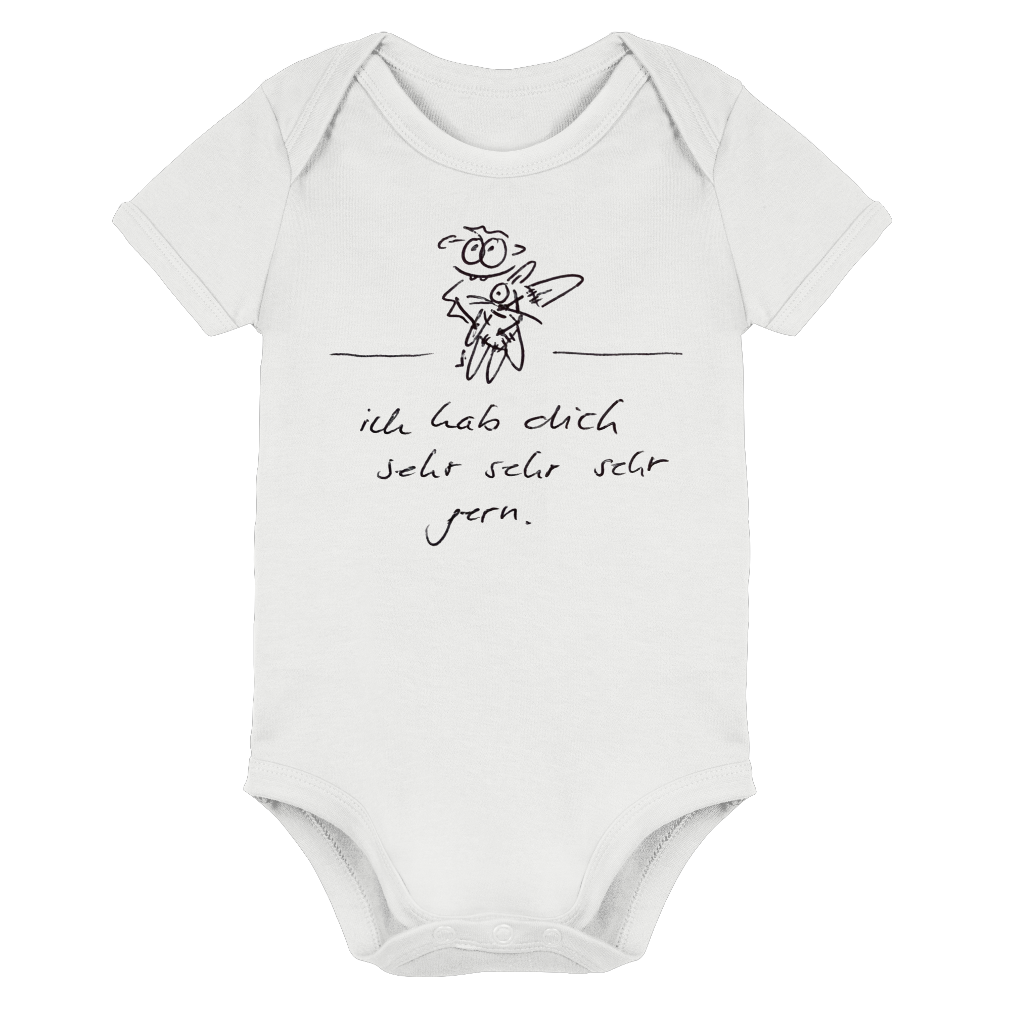 ICH HAB DICH SEHR SEHR SEHR GERN - Organic Baby Bodysuit